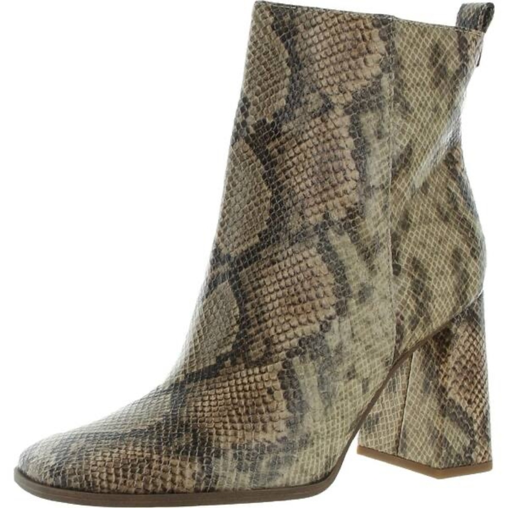 Circus by Sam Edelman Pascha Block Heel Square Toe Ankle Bootie, snakeskin